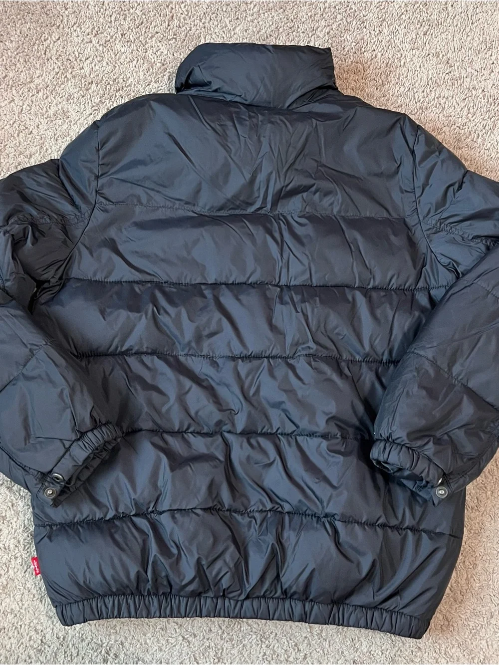 Levi's Black Quilted Puffer Jacket Small